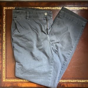 J. Crew Women’s cropped ankle pant - size 6, grey-navy